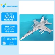 F/A-18 Hornet Fighter Paper Model Kit