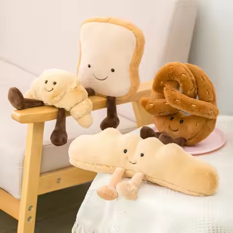 jellycat peripherals plush toys cute plush bread toys birthday gifts baguettes croissants girls' bac