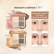 judydoll judydoll Highlight & Contour Palette Highlight Repair Long-lasting Matte Makeup Cosmetics