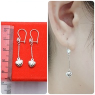 925 SILVER EARRINGS JEWELRY WHITE GOLD PLATED LOVE SILVER EARRINGS 925 GENUINE