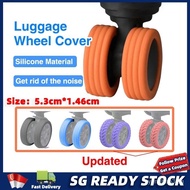 LT103[sg]Luggage Wheel Protector Suitcase Silicone Trolley Case Silent Caster Cover Rubber Ring Flexible Stool Pulley Cover
