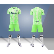 Adult Football Jersey, Children's Football Jersey Suit 24/25 Bazaar Two Guests Light Green (Chest La