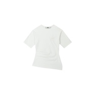 STUDIO UNKNOWN - SSS01 Riley Cinched Top เสื้อยืดตกแต่งปักจับจีบบริเวณช่วงอก