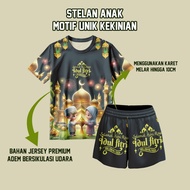 Eid al-Fitr jersey. Latest full print Eid t-shirt set for girls & boys. art 2.