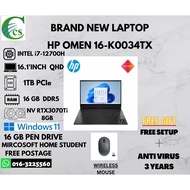 HP OMEN 16-K0034TX BRAND NEW LAPTOP