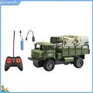 deveodo Truck Toy LED Light Remote Control Quickly Move Truck Remote Control Army Toys for Kids Fun 