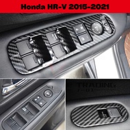 Honda HRV HR-V Vezel 2014-2021 Carbon Trim Power Window Switch Panel Protector Cover