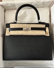 💓🎠 Hermes Kelly 25 Noir 黑 金扣 Stamp Z