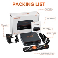 แคมป์ V9นายกเครื่องรับสัญญาณดาวเทียม DVB-S/S2/S2Xหลายสตรีม/T2-MIWIFI 2.4กรัมในตัวเฟิร์มแวร์ Ecam ดั้