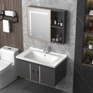 (Pre sale){SG Sales} Vanity Cabinet Stone Plate Bathroom Cabinet Set Bathroom Smart Mirror Cabinet Washbasin Cabinet Set Bathroom Mirror Wash Basin Bathroom Vanity Set