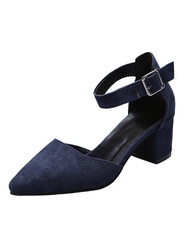 Sandals Summer Womens Shoes 2023 Trend High Heel Ankle-Strap Chunky Casual Luxury Elegant Party Pole