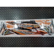 Stripe Sticker Cover Set Honda Wave 125X Ultimo (2) ORANGE OEM