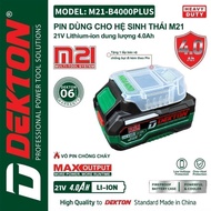 Máy rửa xe Pin 21V Dekton M21-SRX775CP Gen 2 máy xịt rửa chân pin thông dụng M21 chính hãng Dekton