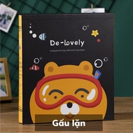 Album ảnh 10x15 bìa giấy cứng chống thấm nước có hộp để 200 400 tấm giữ ảnh cho con lưu ảnh gia đình