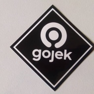Black gojek motorcycle Sticker