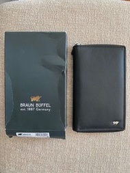 全新德國 Braun Buffel 品牌男裝銀包 ELEGANT GERMAN BRAND BRAUN BUFFEL L'HOMME ZIP LONG WALLET (passport size)