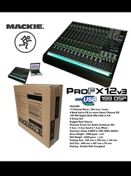 MIXER AUDIO MACKIE PRO FX12V3/PRO FX12 V3 12CH USB-SOUNDCARD