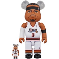 BE@RBRICK Allen Iverson (Philadelphia 76ers) 100% &amp; 400% Set Bearbrick