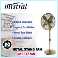 MISTRAL MSF16MB 16 Inch Blade Metal Stand Fan