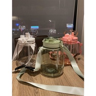 Tumbler001  Korean Style 1300ml Two Ways Straw Drink Water Bottle Portable Large Tumbler