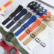 Rubber Band + Watch Case for Casio G-shock DW-5600 GW-M5610 GW-B5600 Men Sport Bezel Strap Replaceme