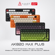 Ajazz AK820 MAX PLUS Wireless Mechanical Keyboard with Color Screen and Volume Knob