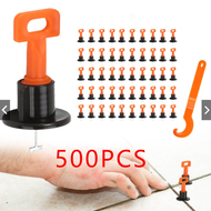 《Free shipping+COD》500pcs ชิ้นเครื่องมือก่อสร้างตัวปรับระดับกระเบื้องตัวปรับพลาสติกตำแหน่งสิ่งประดิษ