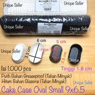 [Isi1000] Kertas Alas Risol Risoles Oval 9x6.5 cm Small PUTIH POLOS - GLASSINE DRAGON PACK / Paper C