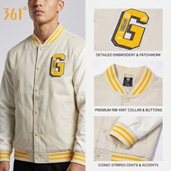 361 Degrees Aaron Gordon AG Varsity Jacket Baseball Bomber Jacket Casual Streetwear Retro Fashion To