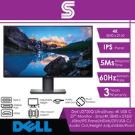 DELL U2720Q UltraSharp 4K USB-C 27” Monitor-5ms/4K 3840x2160/60Hz/IPS Panel/HDMI/DP/USB-C/Height Adj