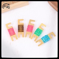 [8C11] 2Pcs Gold Plated Stud Car Fuses Car Audio Fuse 20A 30A 40A 50A 60A 70A 80A 100A 120A 125A 150