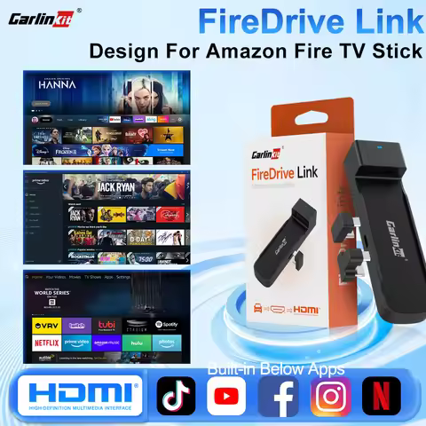 Car TV HDMI CarlinKit FireDrive Link For Amazon Fire TV Stick Device Car Video Streaming Box Support