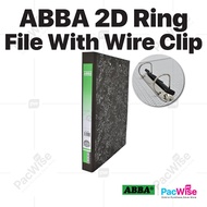 ABBA 2D Ring Binder File AB12000 with Wire Clip / Fail Cincin 2D Double /Office Filing Document File