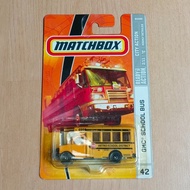 Diecast Matchbox GMC School Bus | City Action | Yellow
