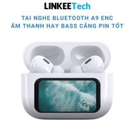 A9 Pro Smart Touch Screen Bluetooth Headset Noise Canceling Waterproof IPX5 EQ Sound Balance Infrare