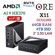 ORE X11 AMD Ryzen AI 9 HX370 Windows Mini PC 64GB DDR5 RAM 4TB NVME SSD Gaming PC Gaming Desktop CPU