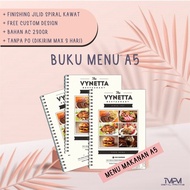 A5 MENU BOOK 16 Pages (Request Customer) A5 Cover