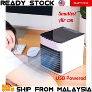 Smallest Aircon USB Portable Air Cooler Purifier Air Conditioner Aircond Mini Aircooler Fan Arctic Air Table Fan