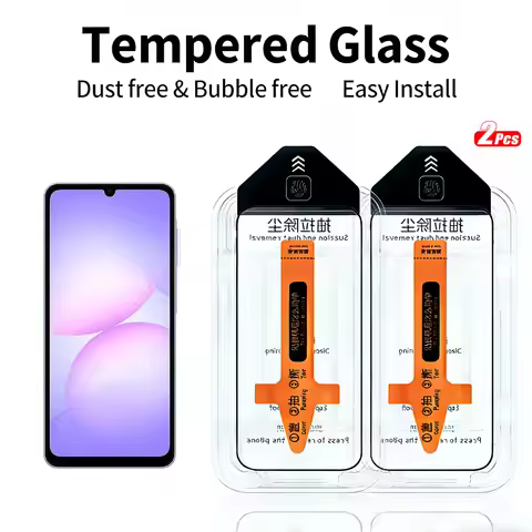 2pcs Tempered Glass for Samsung Galaxy A56 A36 A26 A16 A06 A07 4G A17 5G Screen Protector One-Touch 
