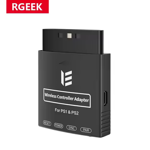 RGEEK Wireless Controller Adapter, Wireless Controller Converter for PS1/PS2 Console, Compatible wit