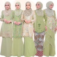 BAJU KURUNG PLUSSIZE SAGEGREEN / BAJU RAYA 2025 / SAGE GREEN