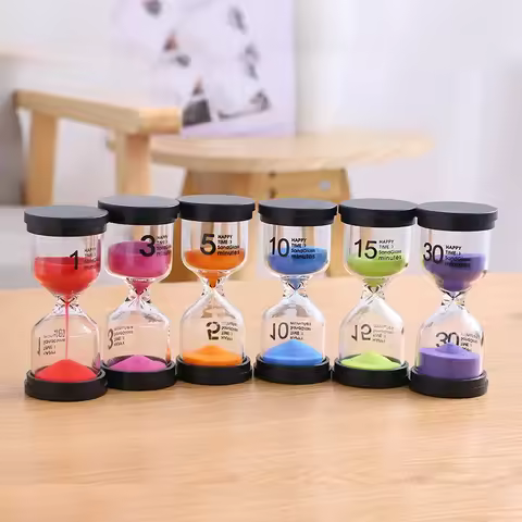 1/3/5/10/15/30 Hourglass Minutes Sand Watch Sandglass Timer Watch Clock Gift Children Sand Timer Hou