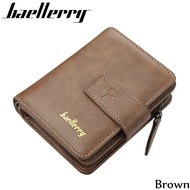 Baellerry Short Men Wallets Fashion New Card Holder Multifunction Organ Leather Purse For Male Zipper Wallet With Coin Pocket