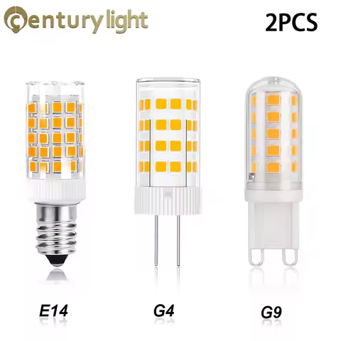 2PCS LED Lamp G9 G4 E14 220V 3W 5W 7W Ceramic SMD2835 LED Bulb Warm White 2700K Cold White 6000K Spo