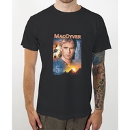 Black TV T-Shirt, Old School Series, MacGyver TV Series
