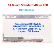 Replacement B140WX03 B140XW01V.1 N140BGE-L22 LTN140AT07 LTN140AT02 Laptop LCD Screen