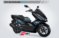 Stiker PCX 160 Hitam Cutting Sticker kode T Bahan Oracal