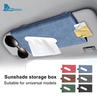 Leather Car Sun Visor Storage Sunshade Box Universal For BMW 1 3 5 7 Series X5 X6 F15 F16 F10 F20 F3