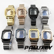 PALUXEY NH35 38mm Square Watch Case 316L Stainless steel Watch Accessories Santos Modification Parts