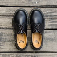 Dr.martens 1461 Classic 3-hole Mens And ผู้หญิง Low-top Short-cylinder ของแท้ หนัง Martin Boots ส้นแ